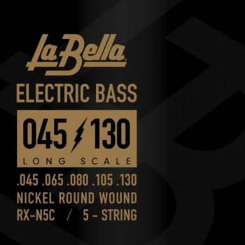 La Bella RX-N5C 5-String Nickel-Plated Round Wound Strings