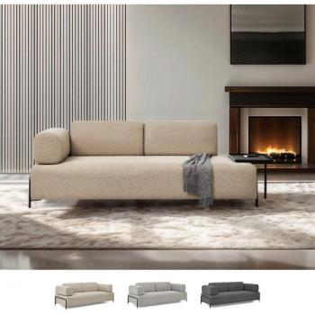 Modular 3P Beige con Mesitas Diadema – Estilo Moderno