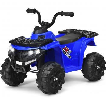 Quad électrique pour enfants 6V avec musique MP3 USB - bleu 41 x 68,5 x 49,5 cm