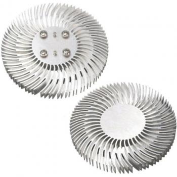 1pc 90*10mm Round Spiral Aluminum Heat Sink for High Power LED