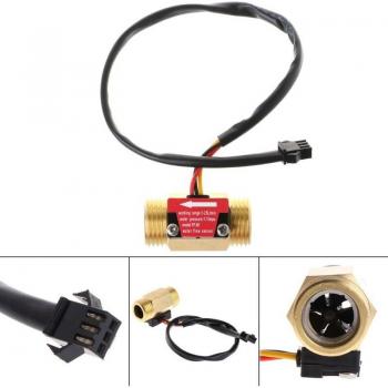 Flow Meter G1/2'' Hall Effect Water Flow Sensor 1-25L/min