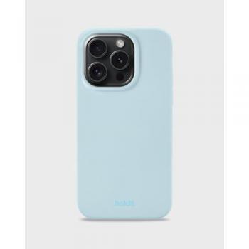 Holdit Silikon Back Cover für iPhone 15 Pro - Mineral Blue