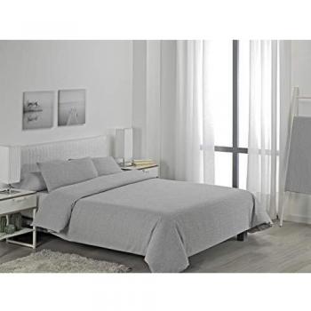ESTELIA - Funda nórdica Lyon Color Perla - Cama de 180