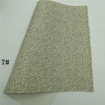 Pastel Polka Dots Faux Leather Sheets for DIY Projects 21x29CM