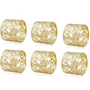 Metal Serviette Ring Holder Set