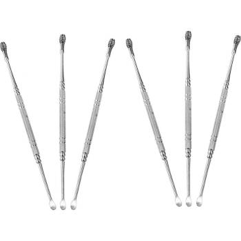 6-Pack Stainless Steel Ear Pick and Scoop Set