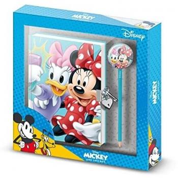 Diario de Minnie Mouse con Llave y Lápiz