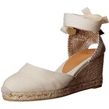 Castañer Carina Beige Wedged Espadrilles – Size UK 6