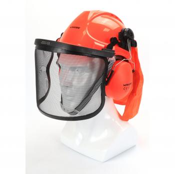CASCO PROTECTOR CON VISERA Y AURICULARES MGD 49059