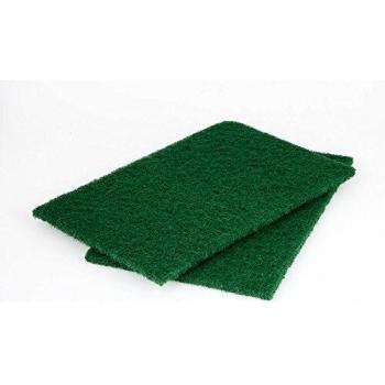 Pack de 2 almohadillas de fieltro abrasivo para pulido, granulometria 280, medidas 150 x 230 mm, color verde, marca Wolfcraft