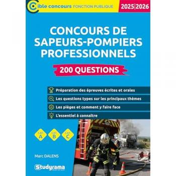 Concours de sapeurs-pompiers professionnels – 200 questions