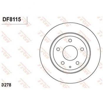 Disque de frein TRW DF8115 GHT226251A