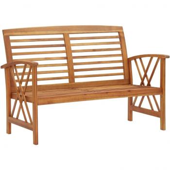 Garden Bench, 119 cm, Solid Acacia Wood, Vidaxl