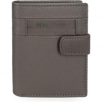 Cartera de hombre Pepe Jeanes Gris con cierre de click