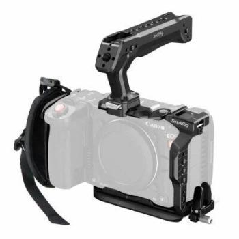 C50 Dedicated Camera Cage with XLR Handle and Cable Clamp
