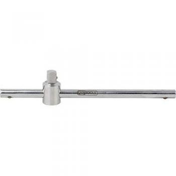 KS Tools - Maniglia a T per Bussole + Esagonali, 1/2 Acciaio Inox con Pezzo Scorrevole