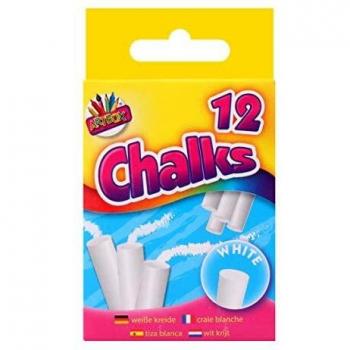 ARTBOX Premium White Chalks - 12 Pack