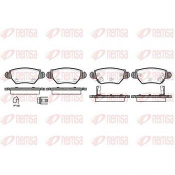 Kit de plaquettes de frein OPEL Zafira A – REMSA 0685.22