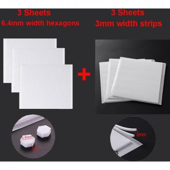 6pcs White Sticky Foam Dots Double-Sided Adhesive Sheets for Scrapbooking