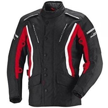 Chaqueta Moto IXS Blanca con Toques Negros y Rojos