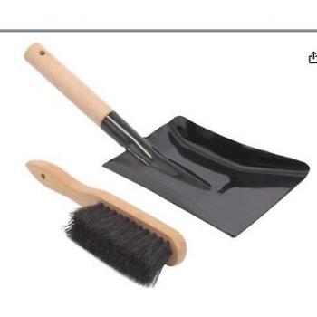 Pala de Ceniza y Cepillo de Hogar 28.00x8.00x4.80 cm