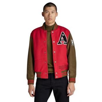 Giacca Bomber Varsity G-Star Raw Uomo Rosso XL