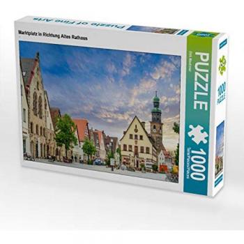 CALVENDO Puzzle Marktplatz in Richtung Altes Rathaus - 1000 Teile