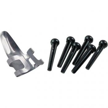Guitar Bridge Pins and Saddle Nut with Finger Pick Set