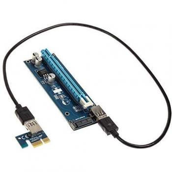 Kolink Riser PCI‑E x1 a 60 cm, kit di potenziamento e rendering SATA