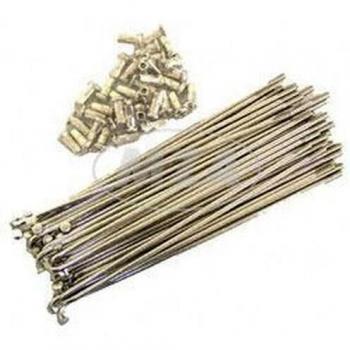 Set Speichen und Nippel - Edelstahl - für 19 Zoll Rad - S53, S83