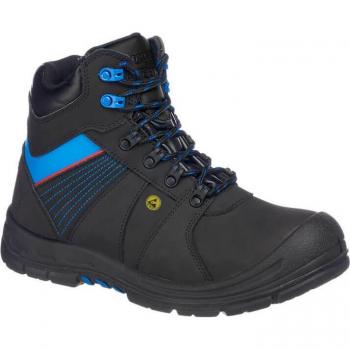 Portwest Compositelite ESD Safety Boots S3 HRO Black/Blue Size 8