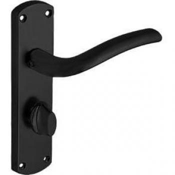 Goodrich Matt Black Lever Bathroom Door Handle - 1 Pair