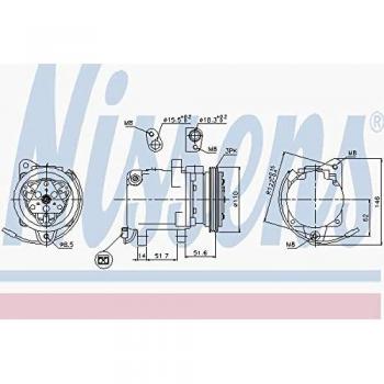 Compresseur de climatisation NISSENS 89163