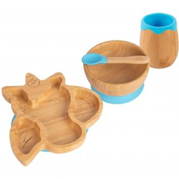 Tiny Dining 4pc Unicorn Bamboo Baby Weaning Set