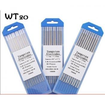 WT20 Red Thoriated Tungsten Electrodes - 10 Piece Set (1.0/1.6/2.0/2.4/3.0/3.2mm x 150mm)