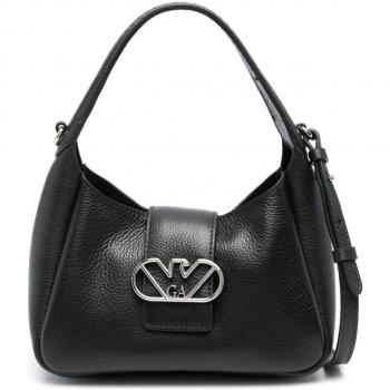 Emporio Armani Black Leather Crossbody Bag