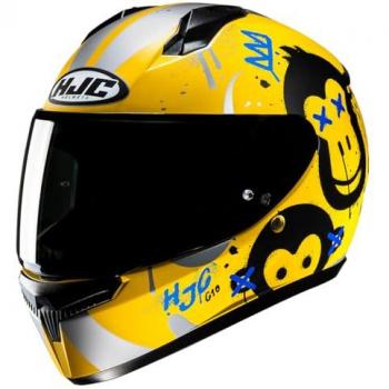 HJC C10 Geti Casco Juvenil - Negro Amarillo (3XS)