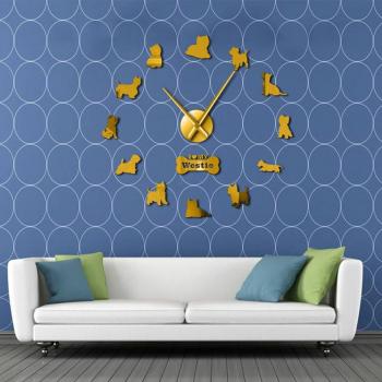 Westie DIY Giant Wall Clock Acrylic Art