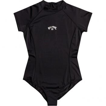 Bañador de mujer Billabong Tropic - Manga corta - Negro Pebble
