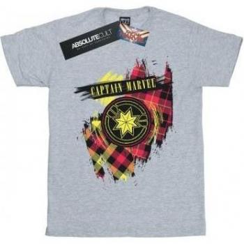T-shirt à écusson Tartan Captain Marvel