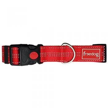Collier Nylon Réfléchissant Plus Rouge 55-75Cm 40Mm