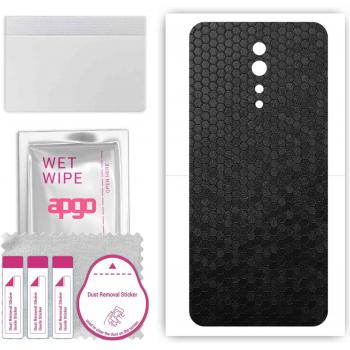Oppo Reno Z Wrap Film - Black Honeycomb Design