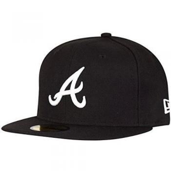 New Era Atlanta Braves Baseball‑Cap – Schwarz/Weiß, 7 5/8 (XL)