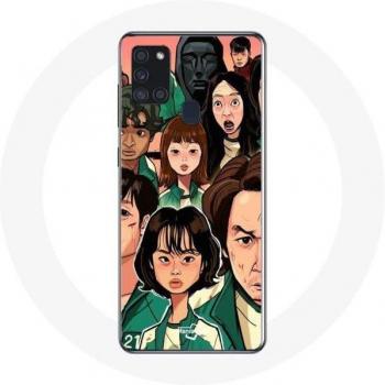 Samsung Galaxy A21S Case with Squid Game Fanart