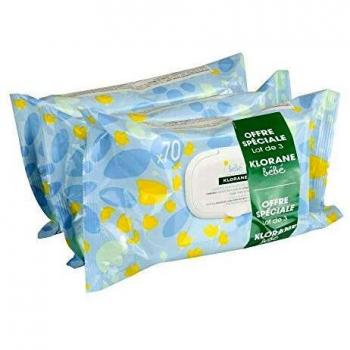 Klorane Cleansing Wipes 3 x 70 Units