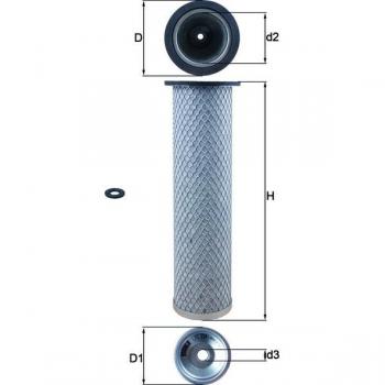 Filtro de aire complementario MAHLE ORIGINAL LXS 214