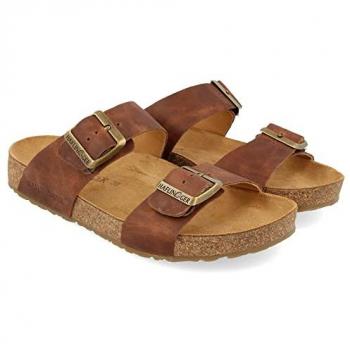 Haflinger Clog-Pantoletten 819016‑1726 – Braun
