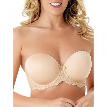 Gossard Womens Superboost Lace Multiway Strapless Bra - Beige - Size 40D