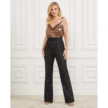 Pantalones Rectos Talle Alto Marciano