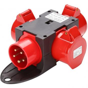 SWANew Coffret électrique de chantier – 3x CEE 400 V / 16 A, 5P